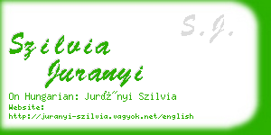 szilvia juranyi business card